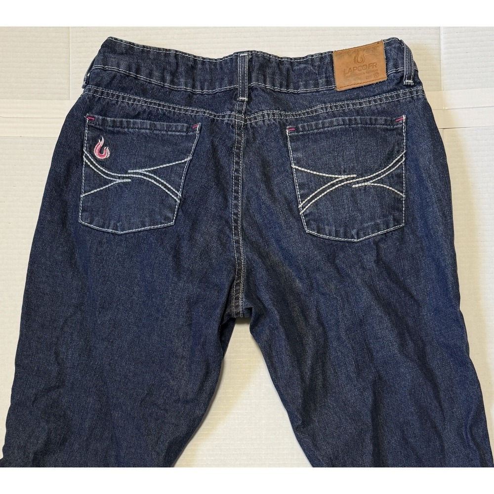 LAPCO FR - Women's Flame Resistant Dark Wash Bootcut Denim Jeans - Size 10-Reg